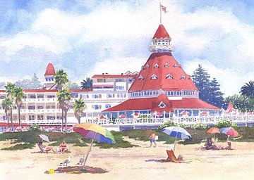 Hotel Del Coronado Beach by erikaktus gurun