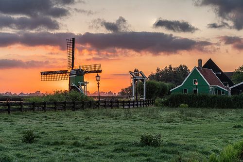 Zonsopkomst op de Zaanse Schans
