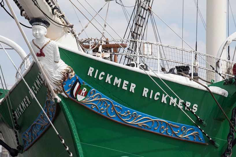 Galionsfigur des Segelschiffes Rickmer Rickmers, Hamburg, Deutschland, Europa von Torsten Krüger