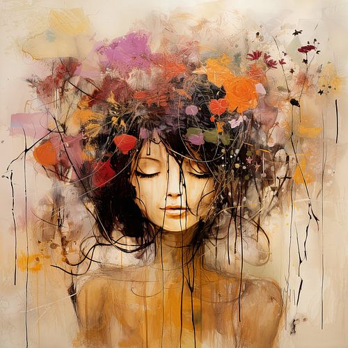 Bloemen Vrouw van De Mooiste Kunst