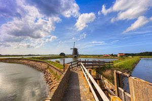 Moulin à vent Het Noorden près d'Oosterend sur l'île de Texel