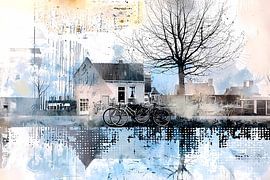 artistic rural background, seasonal graphics 10 by Ariadna de Raadt-Goldberg