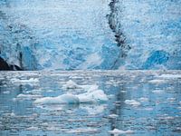 Glace flottante devant un glacier
