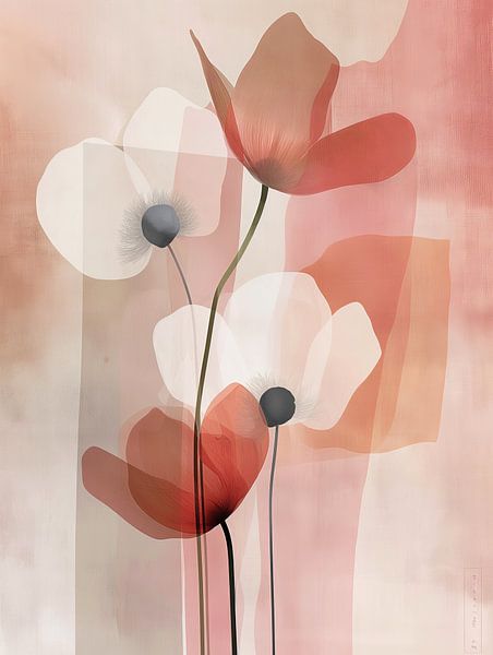 Blumen abstrakt von Bert Nijholt