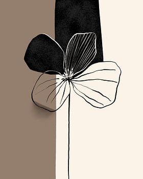 Minimalistische Blüte