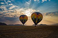 Luchtballonvaart over de Namib-woestijn Namibië, Afrika