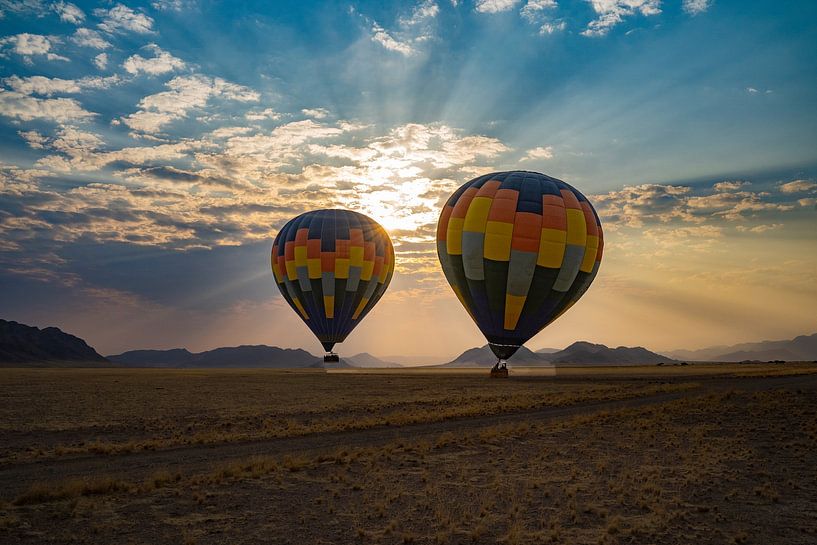 Hot Air Balloon Flight over the Namib Desert Namibia, Africa by Patrick Groß