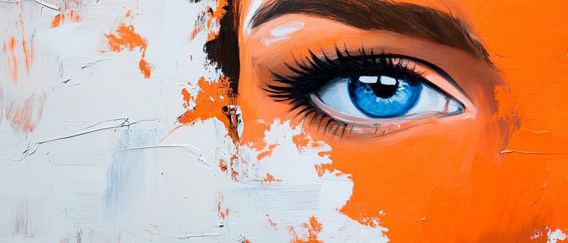 Blick aus Orange – Augenimpressionen von Poster Art Shop