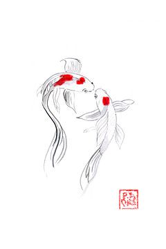 2 koi by Péchane Sumie