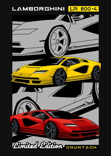 Lamborghini Countach LPI 800-4 Car by Adam Khabibi