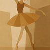 Ballerina Abstrakt von FoXo Art