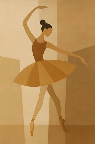 Ballerina Abstract by FoXo Art