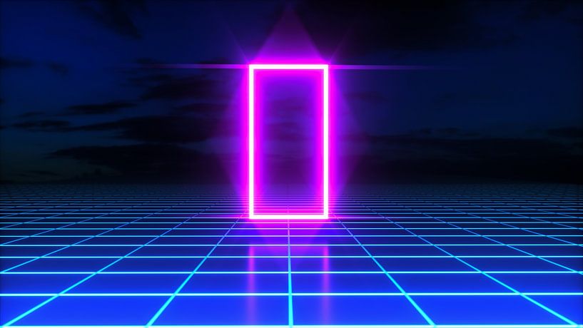 een futuristische technologische achtergrond (3d rendering) van Rainer Zapka