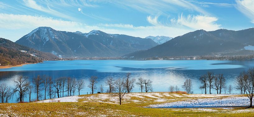 view to lake Tegernsee and Wallberg mountain by SusaZoom