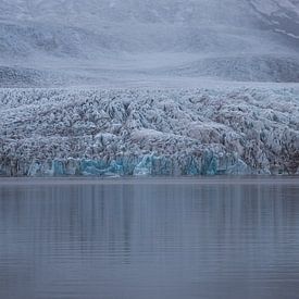 gletsjer aan het gletsjermeer Jökulsarlon te Ijsland van Koen Ceusters