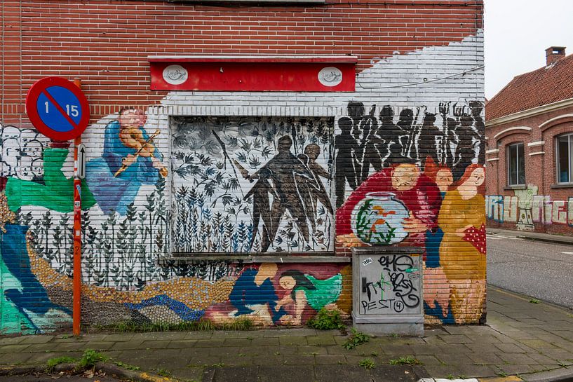 Ghost Town Purpose (Antwerp): Open-air artwork by Martijn
