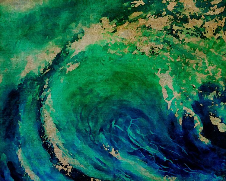 Wave smashing around you by Jan Keteleer (JanKé): A Journey Beyond the Canvas