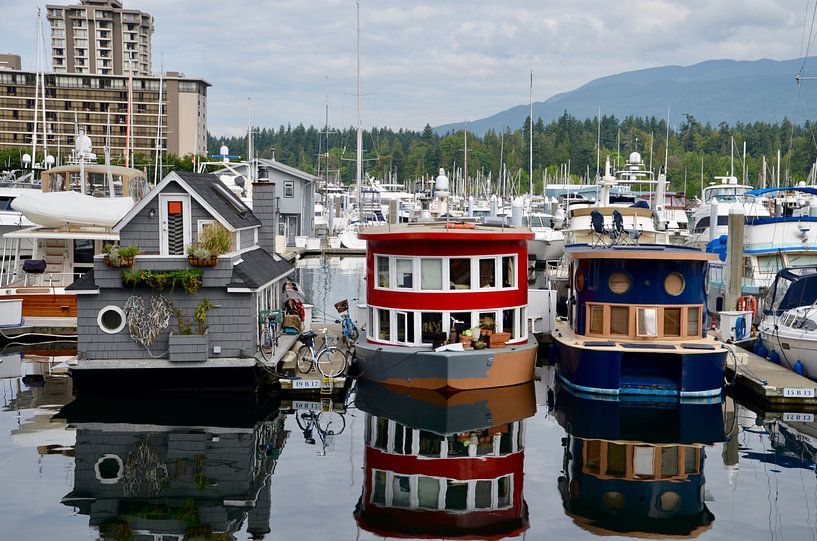 Woonboten Vancouver by Marcel Schouten