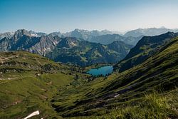 Der Seealpsee in den bayerischen Alpen