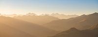 Panorama Alpen Zonsondergang