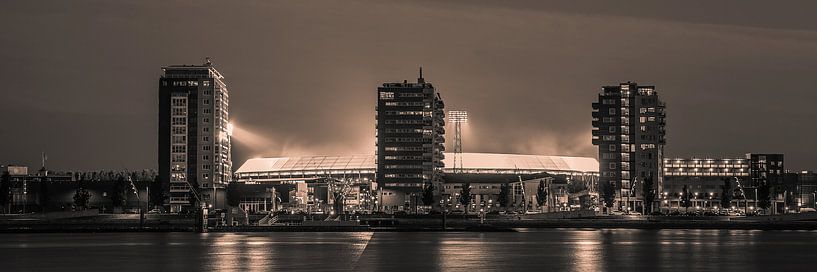 Feyenoord Stadion 35 (Sepia) von John Ouwens