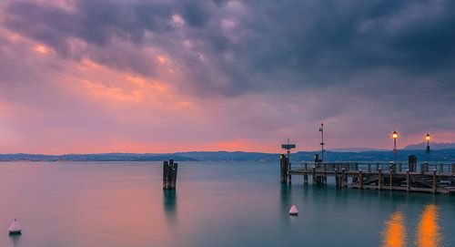 Zonsondergang Sirmione, Gardameer, Italië