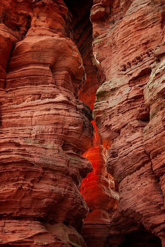 Avond gloed Altschloßfelsen Pfalz Eppenbrunn