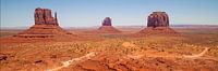 Betoverend Monument Valley | Panorama  van Melanie Viola thumbnail