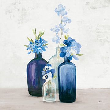 Windowsill Garden II Cobalt, Julia Purinton van Wild Apple