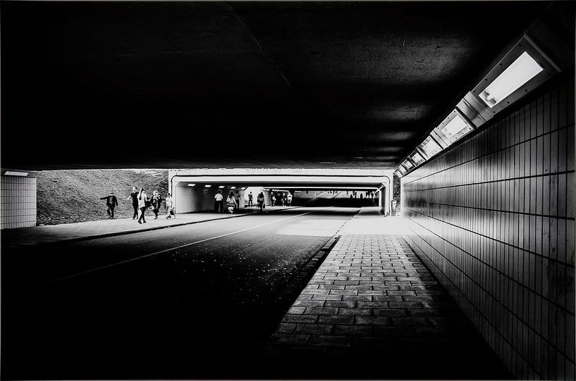 Donkere tunnel par Kunst van Karin