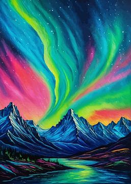 Aurora Borealis Berg von MIROKKU
