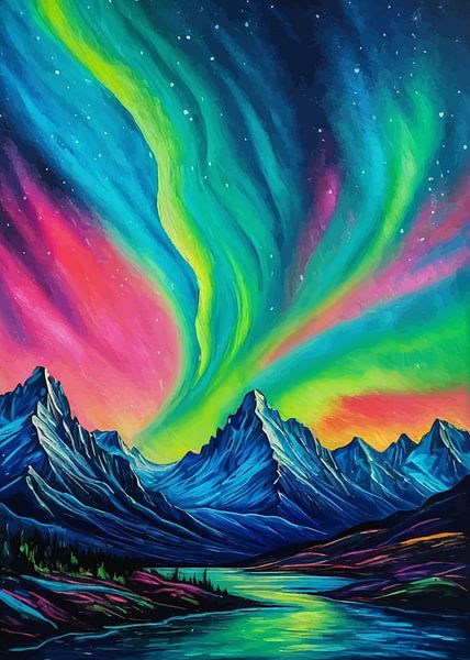Aurora Borealis Berg von MIROKKU