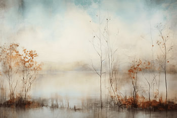 Moderne und abstrakte Winterlandschaft