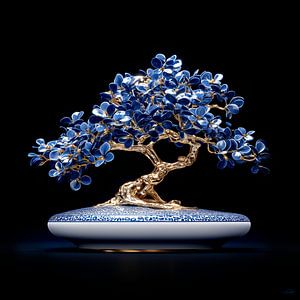 Le bonsaï bleu de Delft