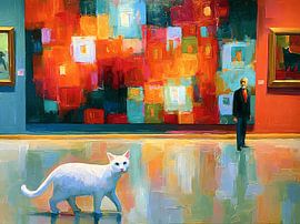 The White Cat in the Color Gallery by Littlewhitecat