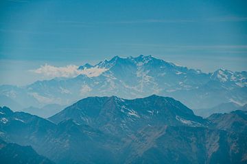 Uitzicht op de Dufourspitze van Leo Schindzielorz