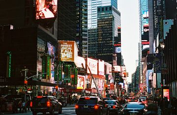 Drukke straat in New York, Verenigde Staten (analoog)