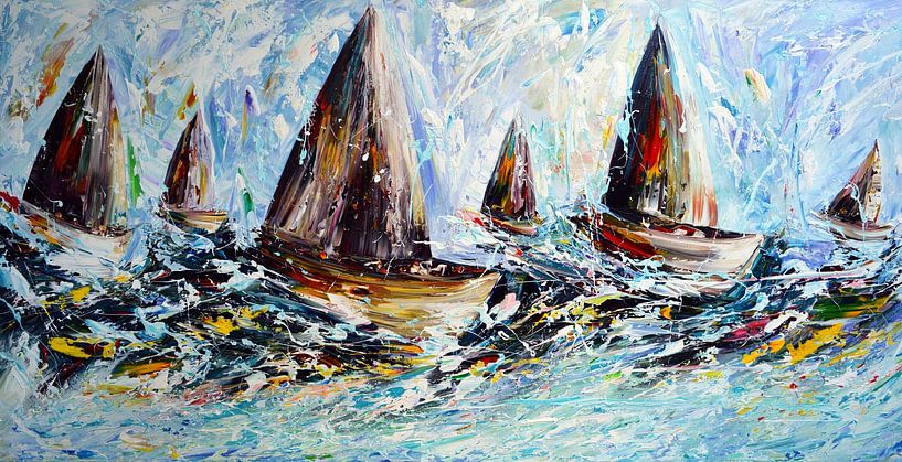 Sailing by Gena Theheartofart
