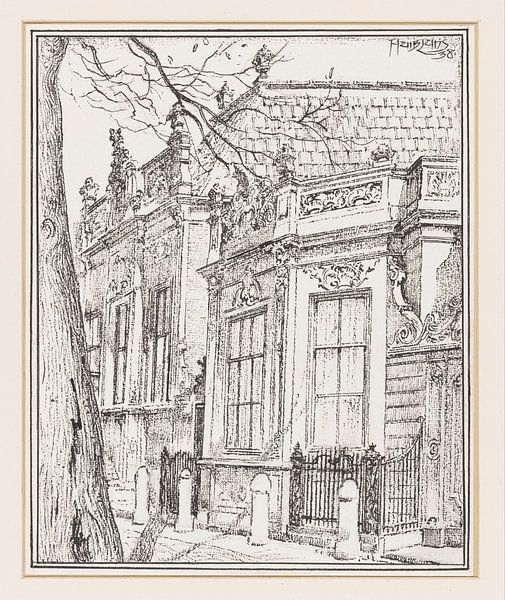 Huib Luns, Het Van Loosen-huis aan de Dijk te Enkhuizen, 1938 van Atelier Liesjes