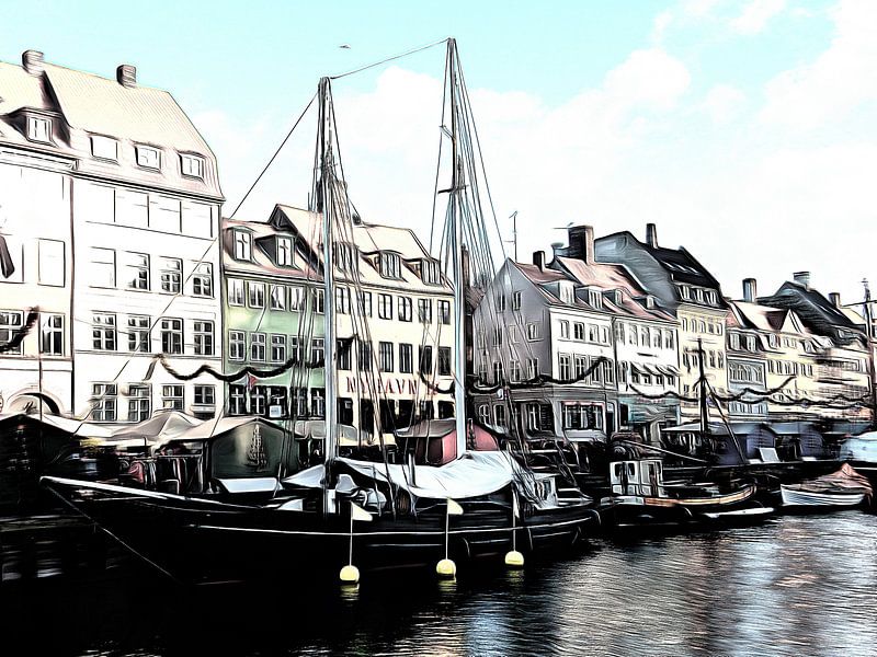 Whitewash At Nyhavn by Dorothy Berry-Lound