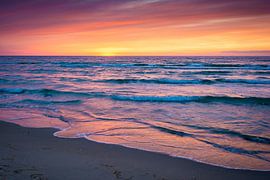 Coucher de soleil sur la mer Baltique sur Martin Wasilewski