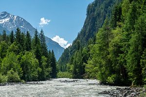 Ötztaler Ache im Ötztal in Tirol im Frühling