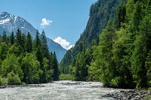 Ötztaler Ache in het Ötztal in Tirol in de lente van Sjoerd van der Wal Fotografie