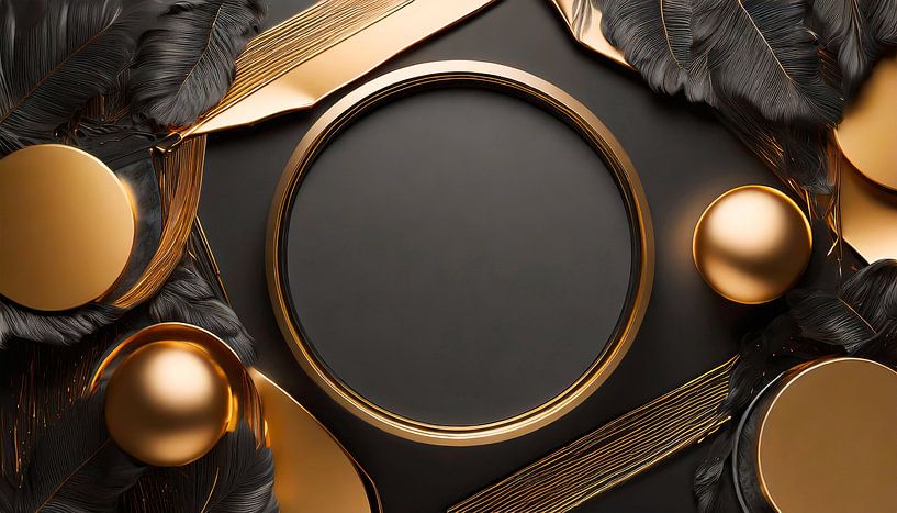 Design doré avec des formes par Mustafa Kurnaz