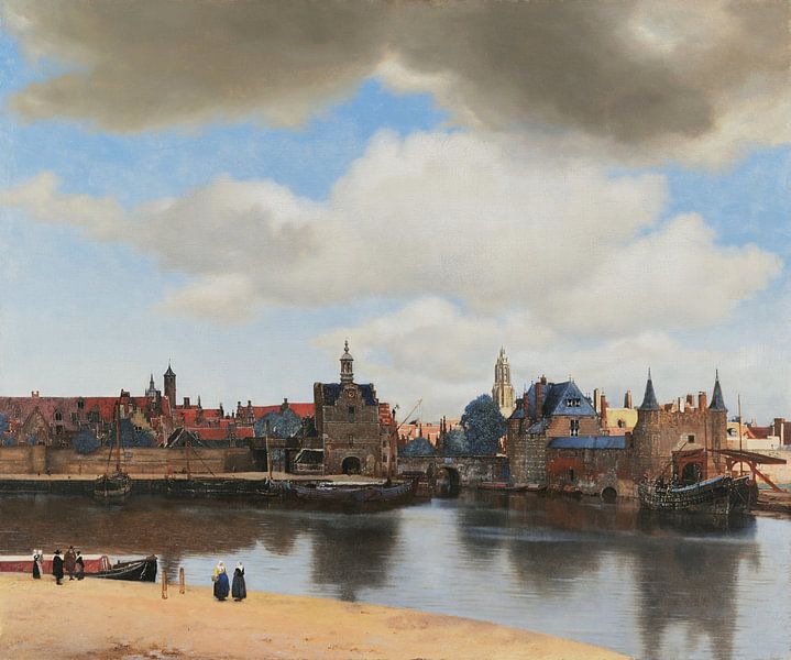 Ansicht von Delft von Vermeer von Marieke de Koning