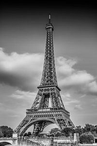 PARIS Eiffel Tower | Monochrome by Melanie Viola