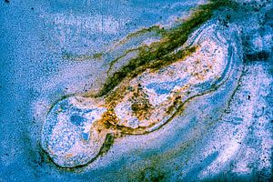 See rostige Schönheit in blau