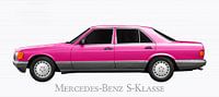 Mercedes-Benz S-Klasse W 126 in pink von aRi F. Huber Miniaturansicht