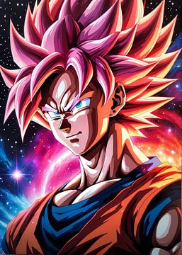 Son Goku de Super Saiyan held van Lucifer Art