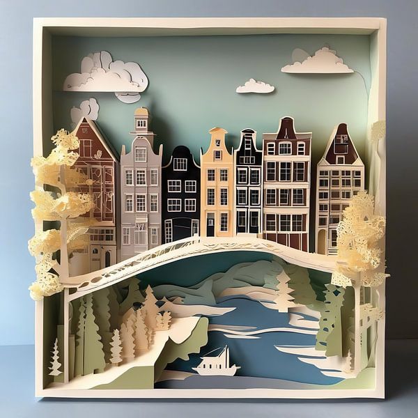 three-dimensional cityscape by Dreamy Faces
